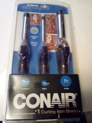 Conair Supreme Curling Iron Combo Pack 1/2'' 3/4'' 1'' New SEALED Package