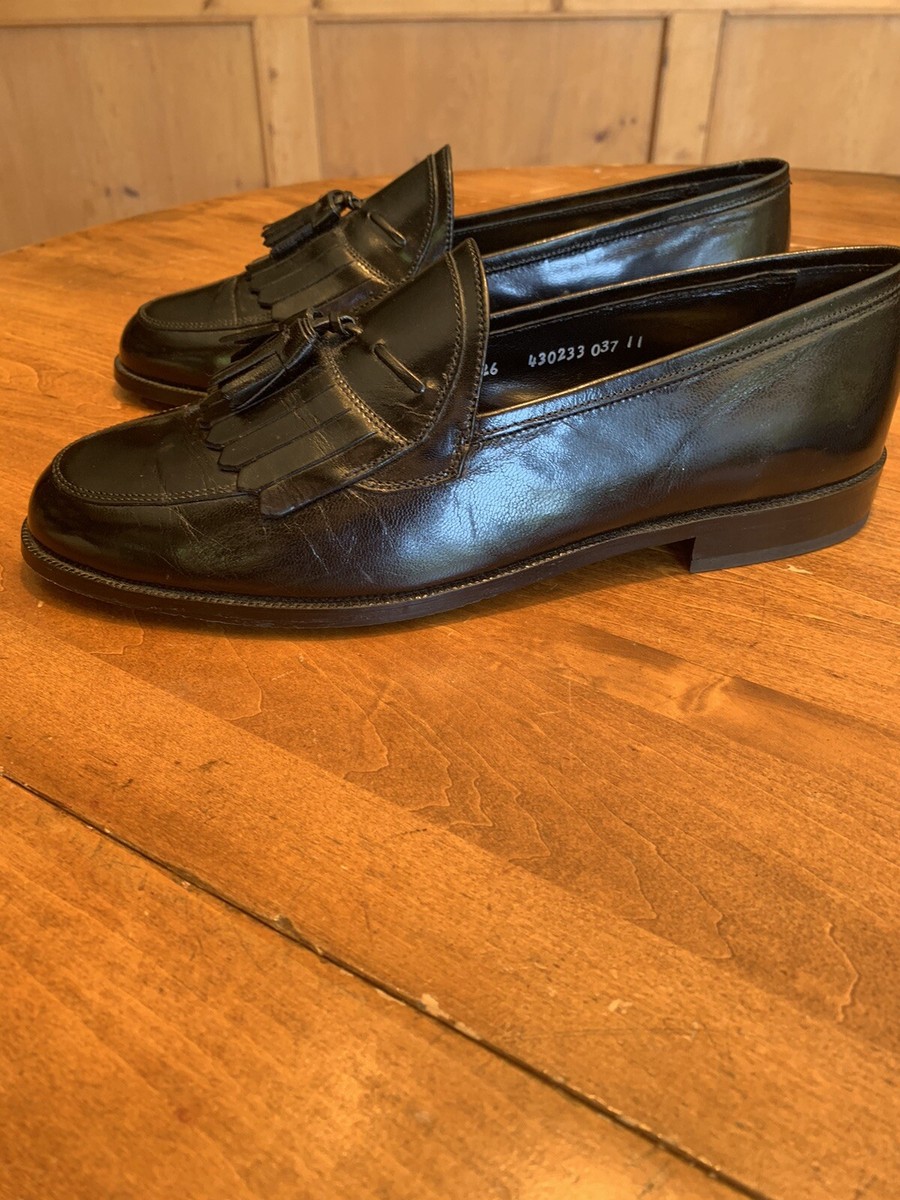 Florsheim Mens Black Croc Embossed Leather Kiltie Tassel Loafers Size 15 D Florsheim Men main image 3