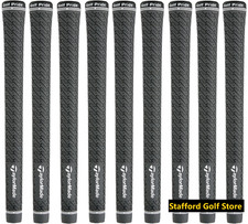 New TaylorMade Z-Grip by Golf Pride Standard Size Gray/Black 58 Round Set Of 9