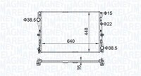 Magneti Marelli 350213205400 KüHler, MotorküHlung FüR MERCEDES-BENZ