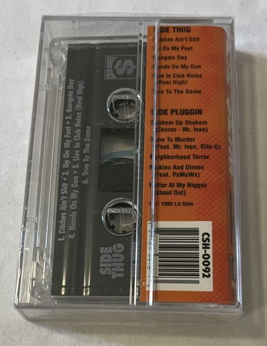 SEALED -- Lil Slim - Thug'N & Pluggin - CASH MONEY RECORDS GANGSTA-RAP Cassette - Picture 2 of 3