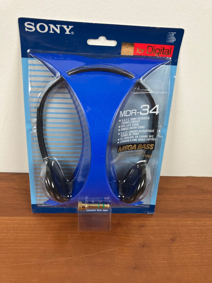 Rare Vintage Sony MDR-34 Dynamic Stereo Headphones - NEW Rare Vintage Sony MDR-34 Dynamic Stereo Headphones - NEW