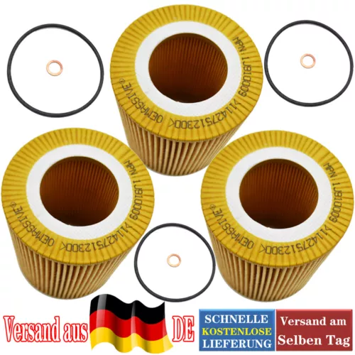 X3 Ölfilter 11427512300 Für BMW-3er E36 E46 5er E39 E60 7er E38 X3 E83 Z3 Z4 E85 - Bild 1 von 6