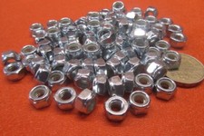 Zinc Plate Steel Class 10, Nylon Insert Lock Hex Nuts RH M6 x 1.0 x 10mm W 200Pc