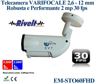 Telecamere Bullet 2.8-12mm Motorizzate in Videosorveglianza