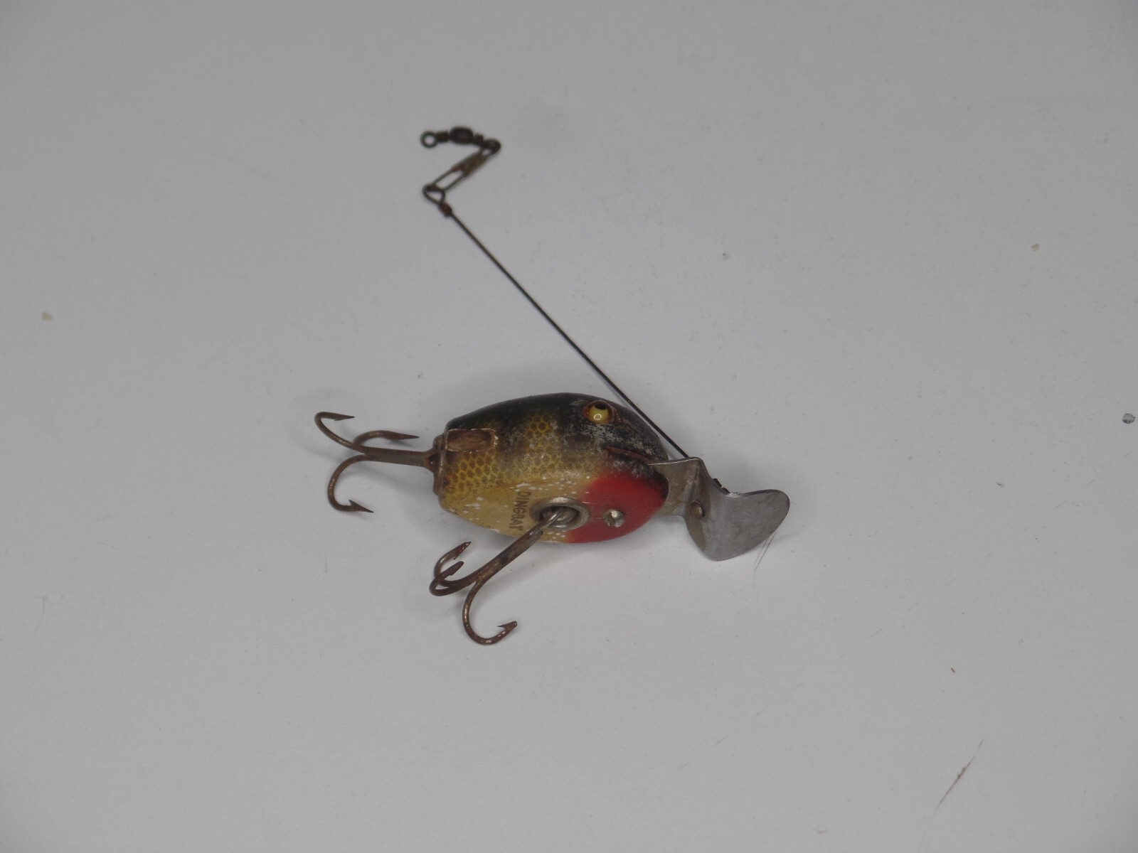 Creek Chub Bait Company Wooden Fishing Lure Dingbat Freshwater Green