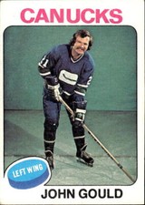 John Gould 1975 Topps #266 Vancouver Canucks