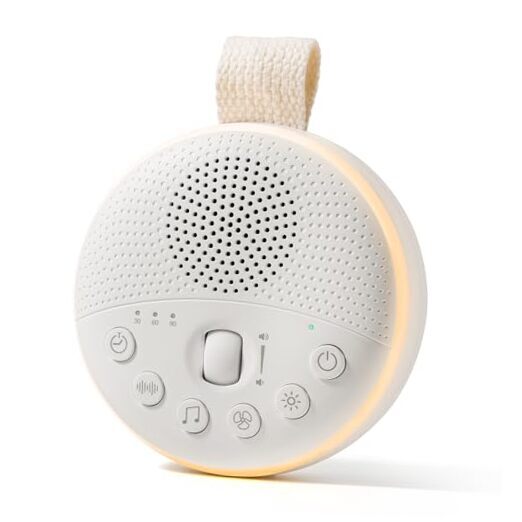 Baby Sleep Machine, Portable White Noise Sound Machine with Built-in Night-image
