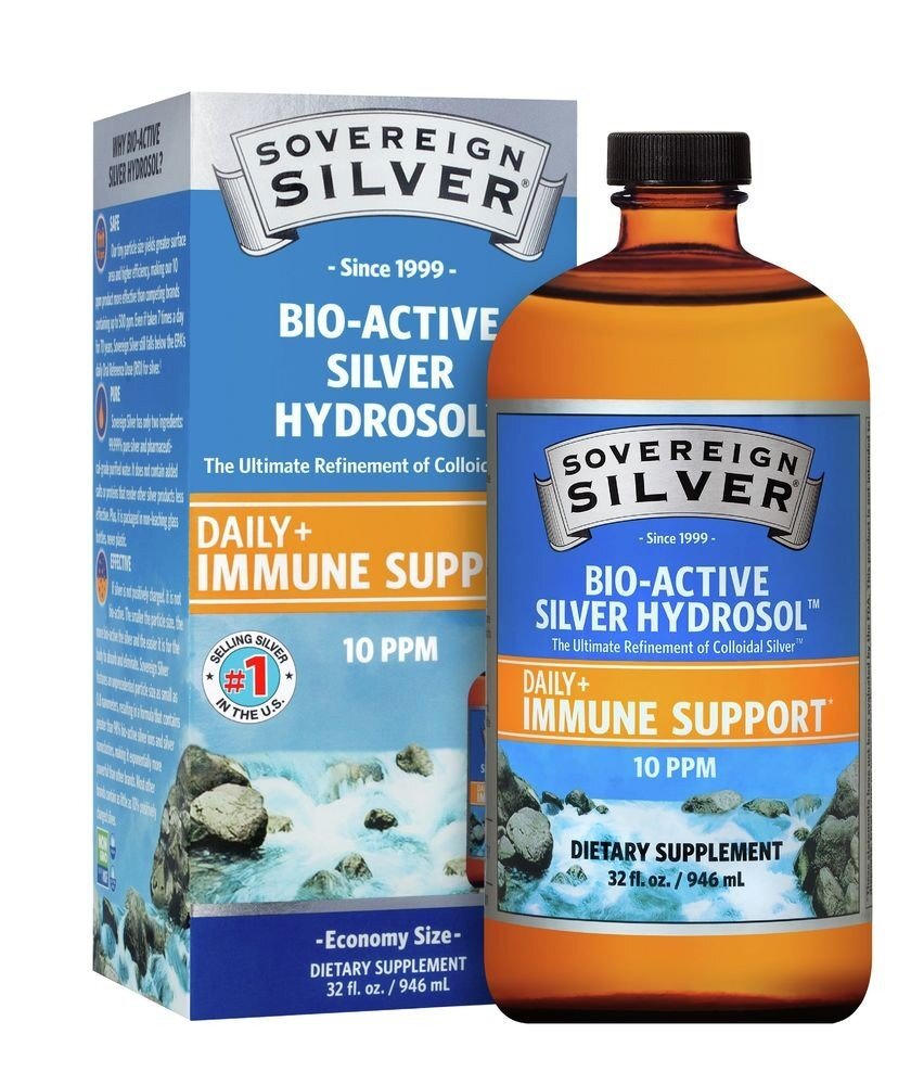 Sovereign Silver Natural Immunogenics Sovereign Silver, бутылка 32 унции