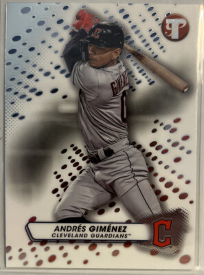 Andres Gimenez 2023 Topps Pristine Rookie Card #43 Cleveland Guardians ...
