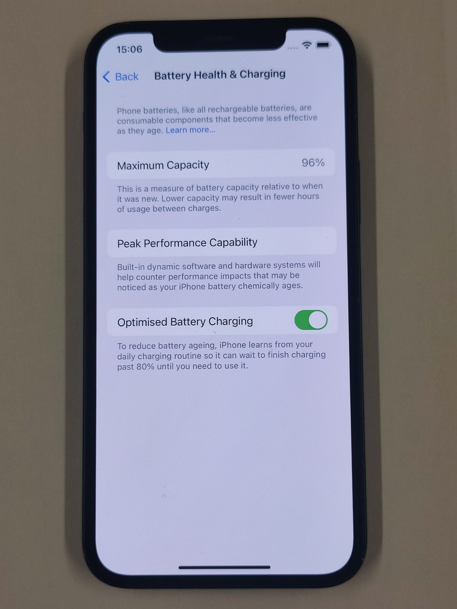 Apple iPhone 12 128 GB. 96% battery . Excellent Condition 