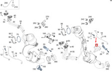 MERCEDES-BENZ GLE W167 Left Exhaust Gas Line Bracket A1674900305