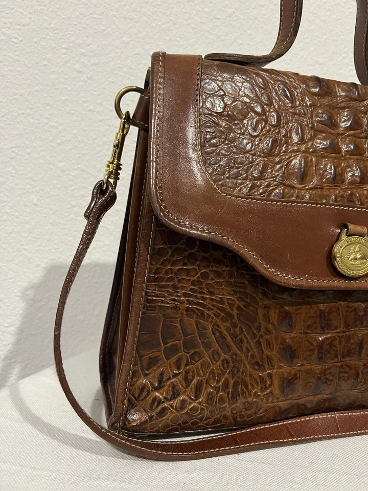 BOLSO BANDOLERA ALMENDRA TOSTADA Brahmin Marrón Pecana Tostado Solapa Foto 2 de 4