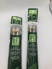 NEW 2 Packs of 2 Clover Takumi Bamboo Knitting Needles No.7 - 4.5mm 13 Inch 33cm