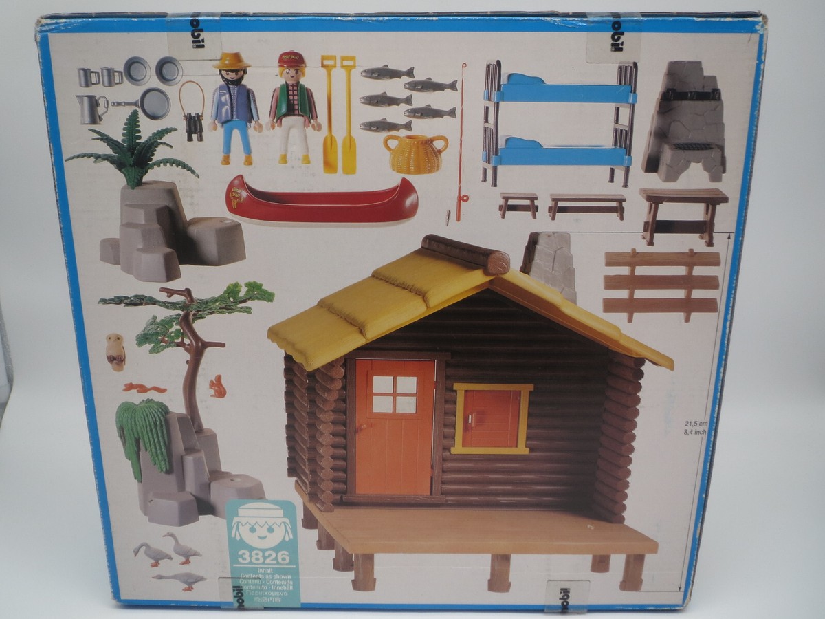 PLAYMOBIL VINTAGE 3826 Pêcheur 1995 Personnage Canne Écureuil By Pl