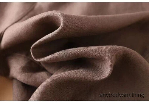 Pantaloncini donna lunghi larghi cotone lino lunghezza ginocchio con tasche leggeri - Foto 4 di 19