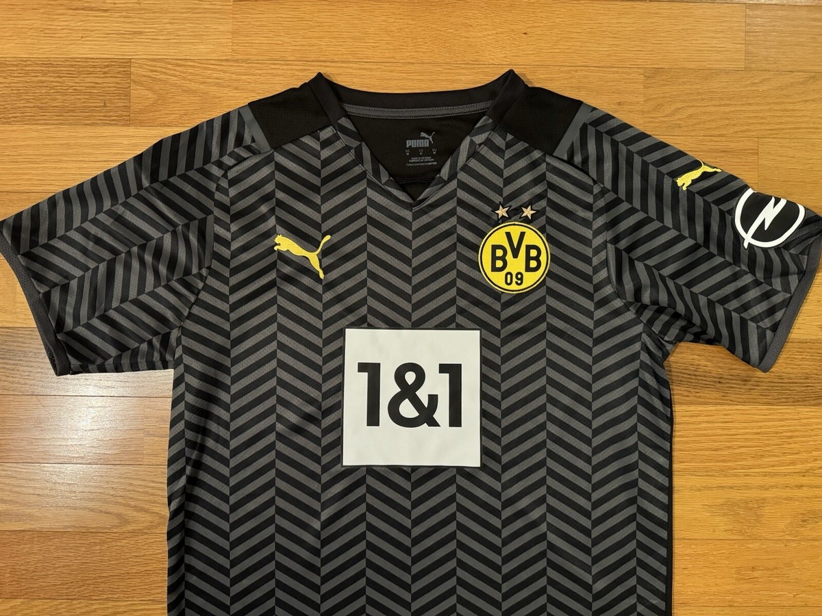 New M Puma Borussia Dortmund BVB 21/22 Away Soccer Jersey Kit