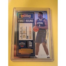 2020-21 Contenders Zion Williamson First Round Ticket #034/149 Pelicans