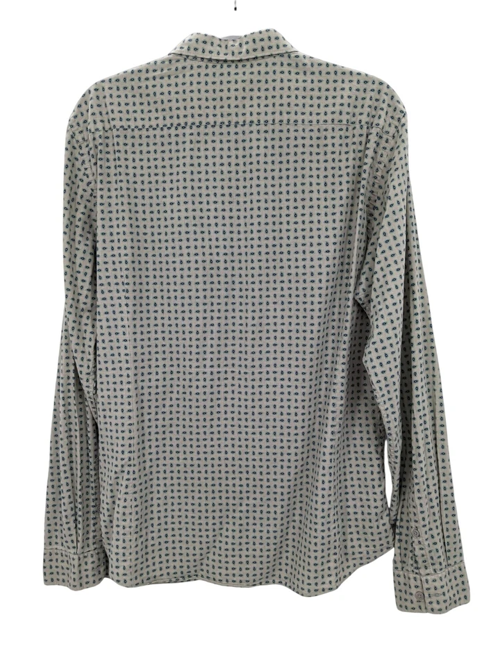 Mauro Grifoni Button Up Shirt Men Size 43 Allover Paisley Preppy Office Western Foto 2 de 4