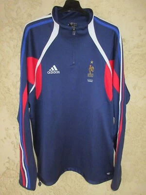 Sweat équipe de FRANCE porté Cadre Technique FFF Football ADIDAS jacket 198 XXXL - Photo 1/4