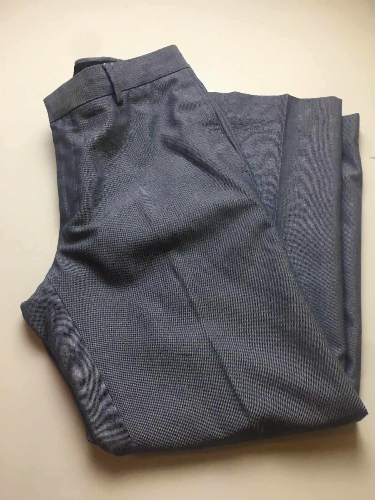 French Connection Slim Leg Light Navy Blue Mens Trousers 34 Regular