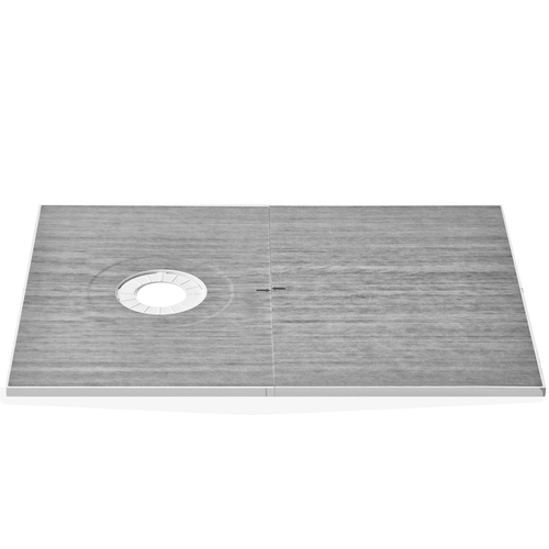 60"x38" Waterproof Shower Pan Kit Offset Drain EPS Base | Easy DIY Installation - Picture 10 of 12