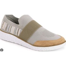 MUK LUKS Boardwalk Power Walk Women's Slip-On Sneakers Green 9.5