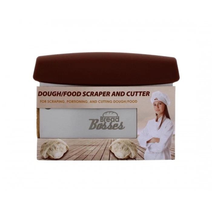 Food Grade Dough Scraper & Cutter – Steel Blade with TPR Handle for Baking - Image 2 of 4