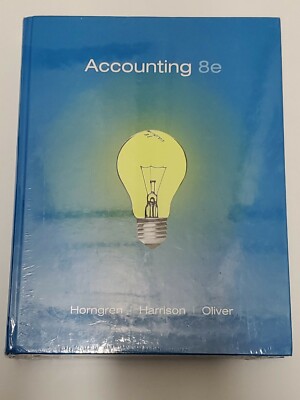 Accounting 8e Textbook by Pearson Prentice Hall Hardcover Sealed Horngren Oliver