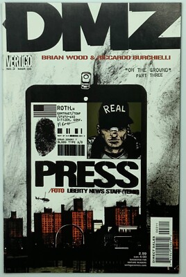 DMZ issue #3  in 9.8 NM-MT condition with White pages