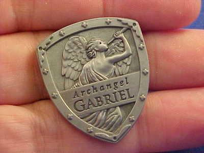 ARCHANGEL ST GABRIEL Pocket Token Protection Saint Medal SHIELD 