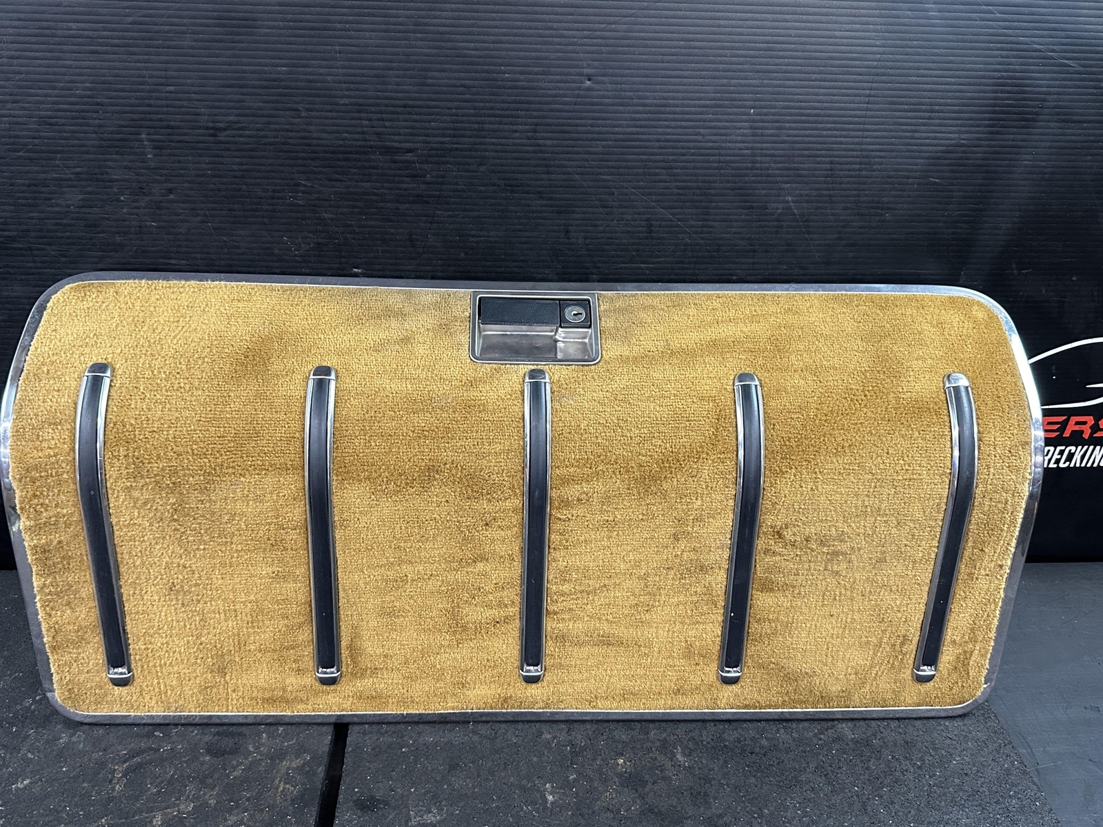 89-91 CHRYSLER TC MASERATI BACK SEAT STORAGE COVER LID TAN