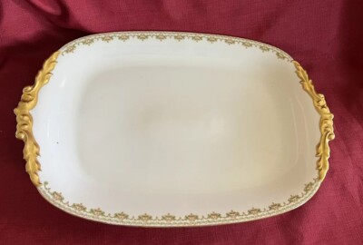 Jean Pouyat Limoges France JPL POY717 (Verge) Large Serving Platter Gilding