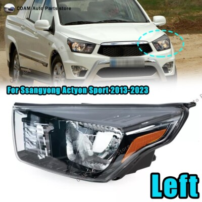 Left Headlights For Ssangyong Actyon Sport 2013-2023 Driving Light Assembly
