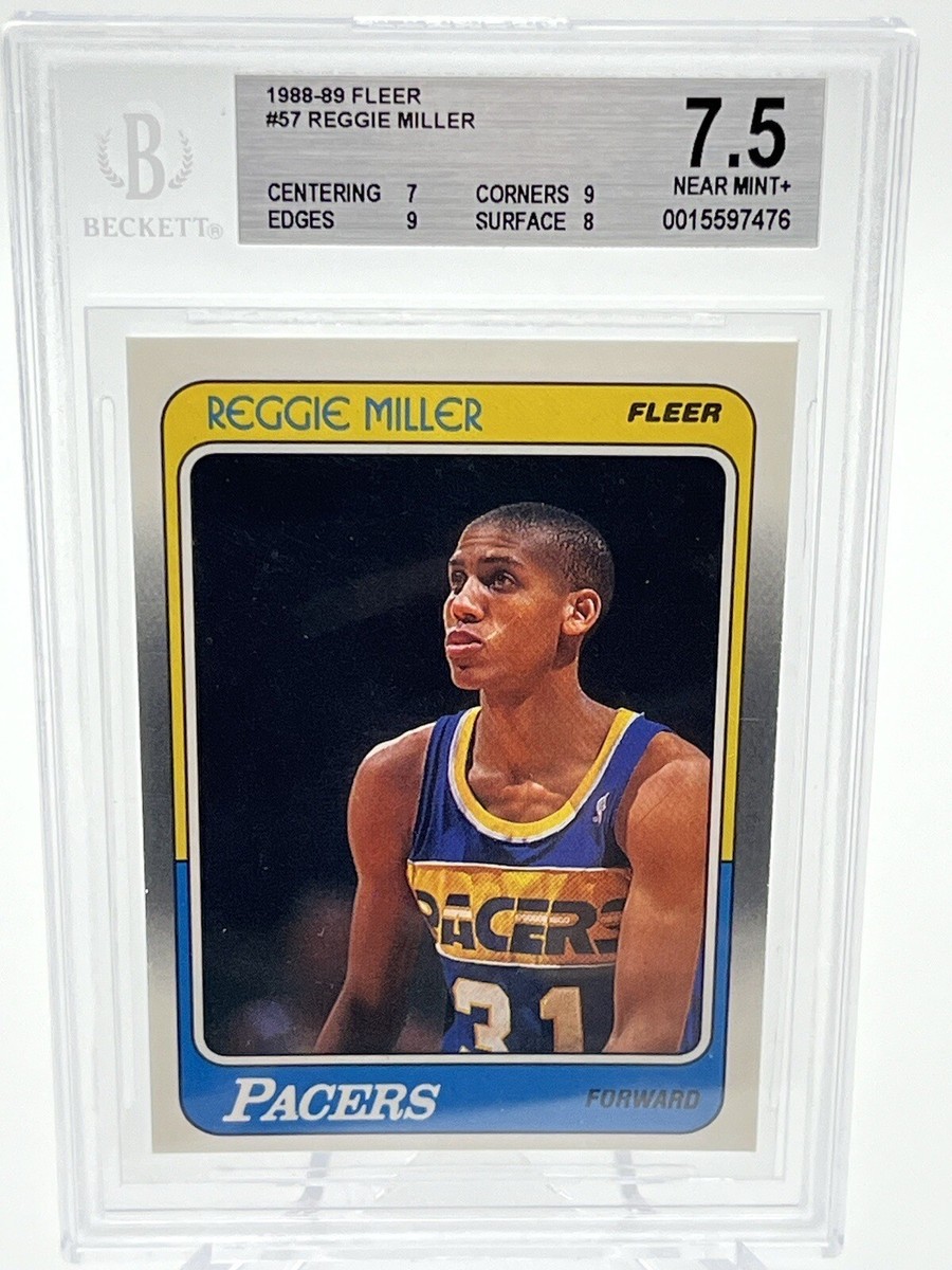 1988-89 FLEER #57 REGGIE MILLER RC PSA NM-MINT 8 フリアー レジー 