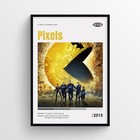 Pixels Movie Poster Print, Wall Art - Unframed