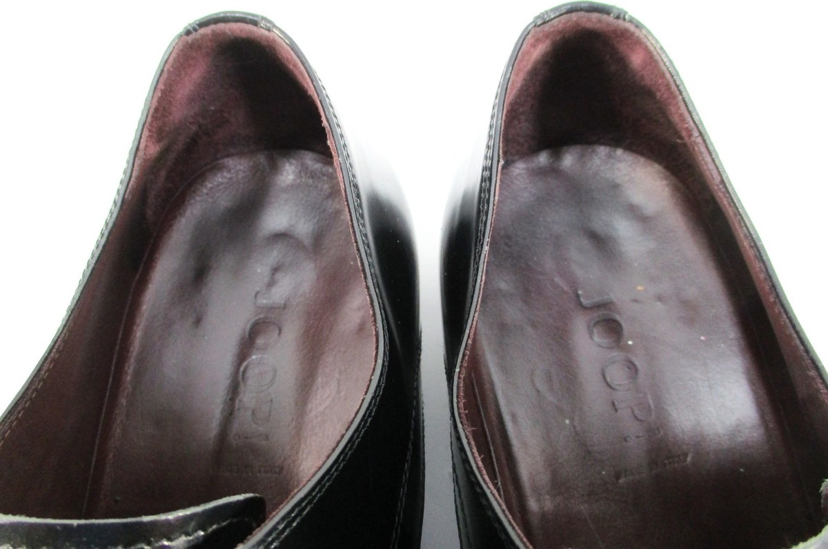 Joop Men Oxford Shoes Size 12 Euro 45 Black Leather Lined 