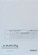 Roland Juno-Di Synthesizer Keyboard  Song Player Original Owner's Manual Book.