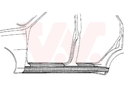 VAN WEZEL Einstiegblech Links (5880103) für Vento Golf III VW | Türschweller, - Bild 1 von 1