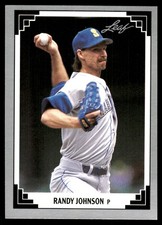 Randy Johnson 1991 Leaf #319 Mariners MLB READ FREE SHIPPING AutographDen