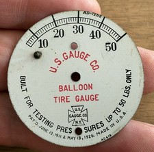 US TIRE GAUGE FACE PLATE MODEL T FORD DODGE 1926 Nice Face Plate For Restore ?