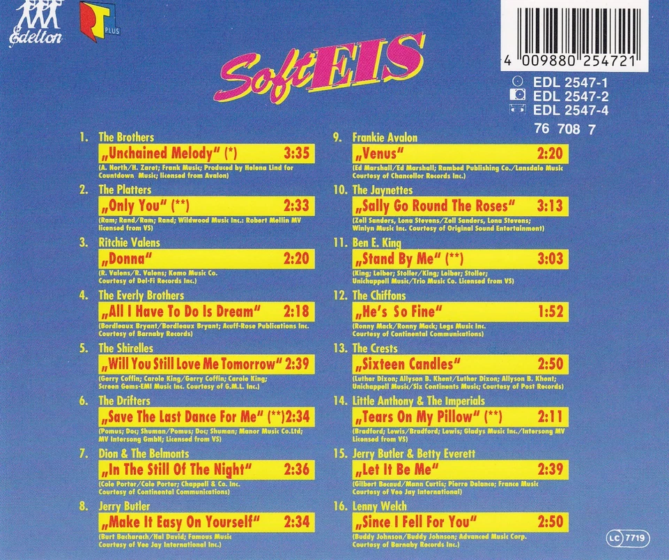 SOFT EIS - CD - DIE SCHÖNSTEN SCHMUSE-SONGS AUS EIS AM STIEL - Bild 2 von 2