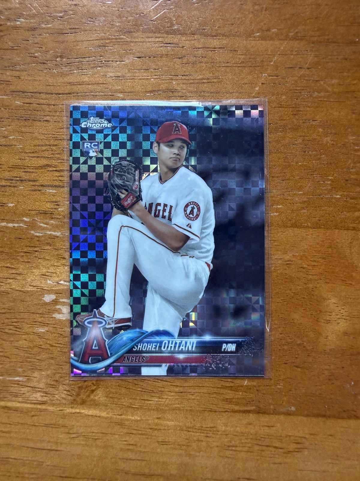 2018 Topps Chrome Shohei Ohtani #150 X-Fractor Refractor Rookie