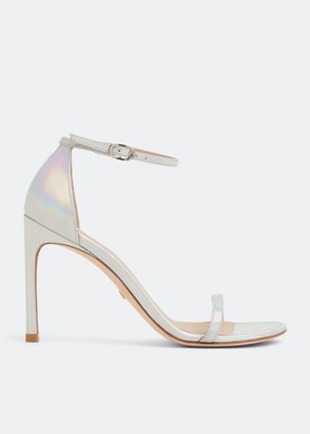 Stuart Weitzman Damen FKK-Heels Silber Größe EU 39,5 UVP 430£