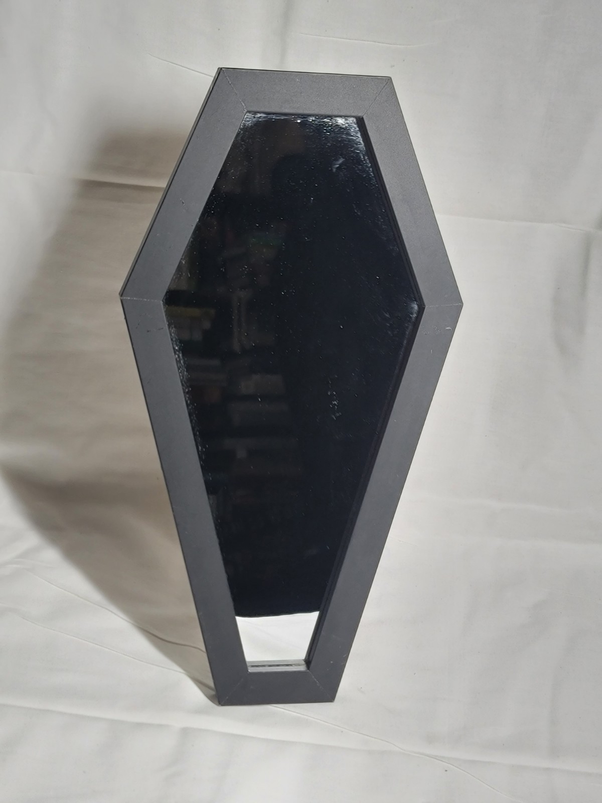 Gothic Decor Coffin Mirror - Wall Mounted, Tabletop, Home Mirror, All Rooms, BLK