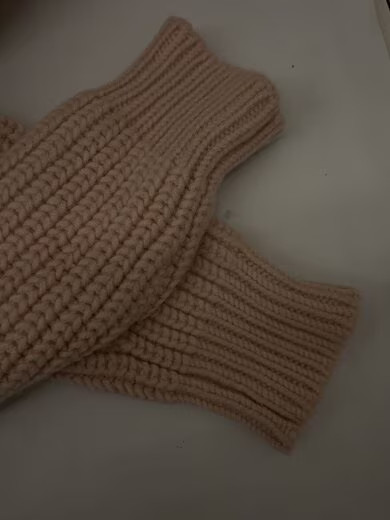 FENDI/ ROMA/Front Logo Crew Neck Knit Sweater (Thick)/Size 40/Wool/Pink/FZX624AE thumbnail 6