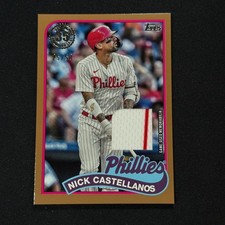 2024 Topps Series 2 1989 Baseball Relics Nick Castellanos #89R2-NC Gold /50