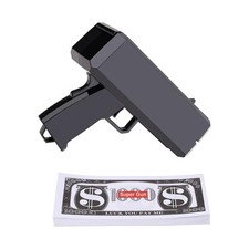 Prop Gold Money Shooter Gun That Look Real can Scatter Medium, Black