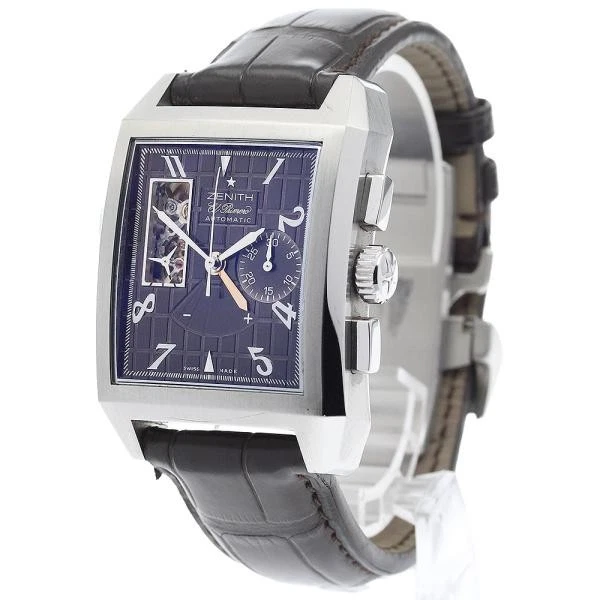 Zenith — Zenith Pilot Open 03.0540.4021 34mm SS Brown Dial Automatic Watch #C5546