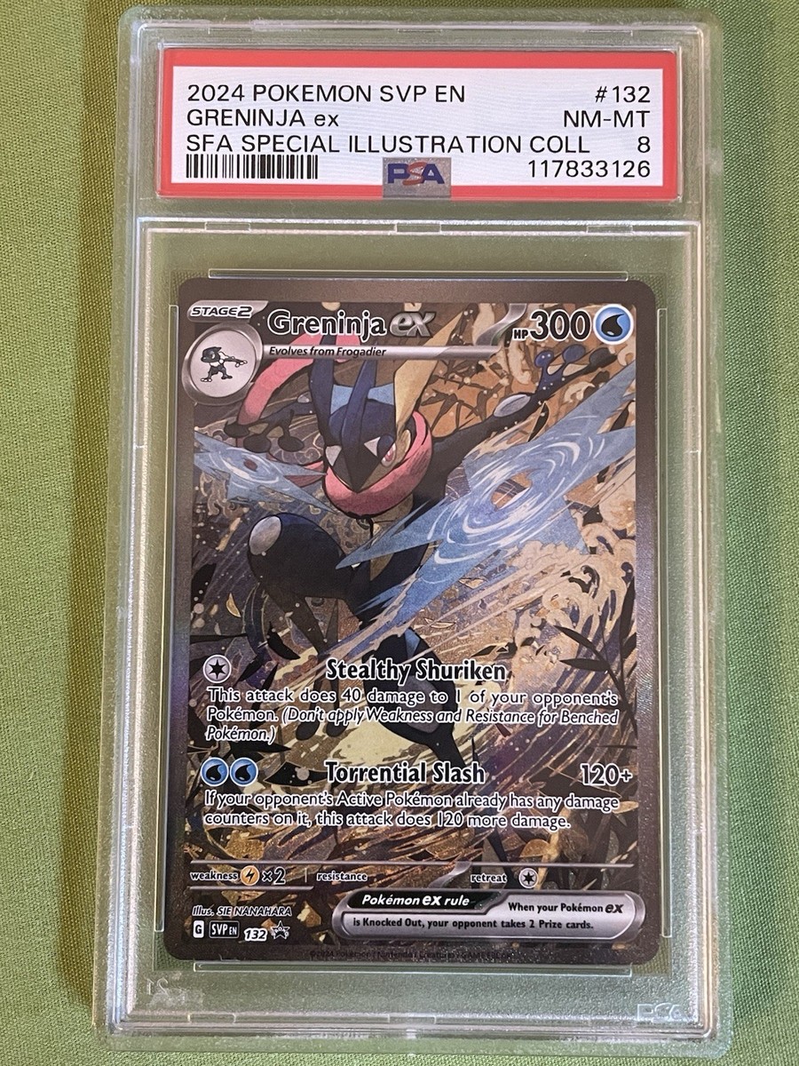 PSA 8 Greninja ex 132 Sv: Scarlet & Violet Promo Cards Holo | eBay